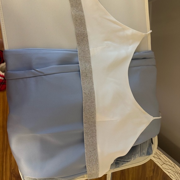 Silk and sparkly crop top set (Zara) - Picture 3 of 4